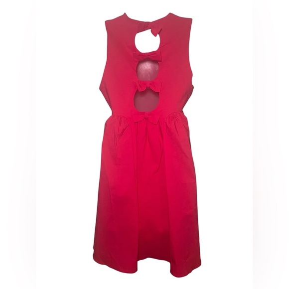 Maeve New NWOT Sleeveless Pink High Neck Back Bow Mini Dress Small - Picture 4 of 8